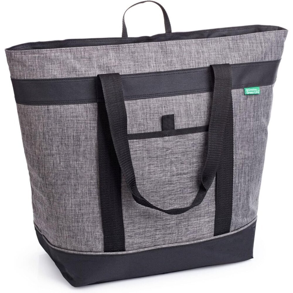 Jumbo Insulated Cooler Bag Charcoal with HD Thermal Insulation - Premium, Collap